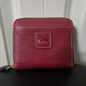Dooney Florenrine Small Zip Around Wallet - Color: Red
